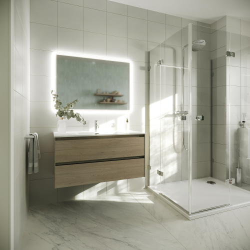 Тумба под раковину Sancos Cento CN100KE 99х45х50 подвесная цвет карпатская ель - фото 3